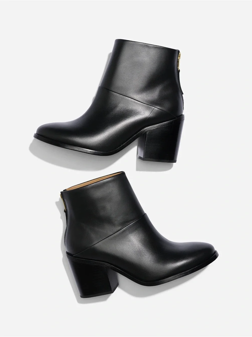 NWT Nisolo Dari Boot 2.0 Black Leather Block Heel Ankle Boots - Picture 8 of 10